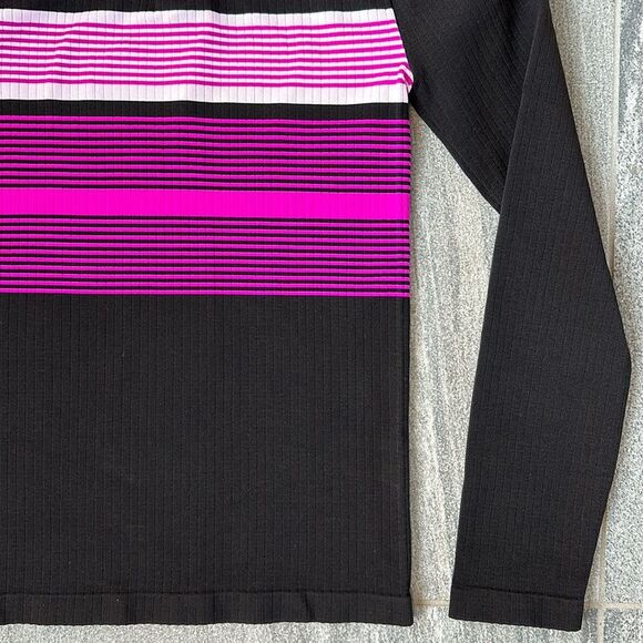 NWOT Free People Pullover 1/4 Zip Athletic Fitted Long Sleeve Mock Neck Top M/L - Picture 5 of 13